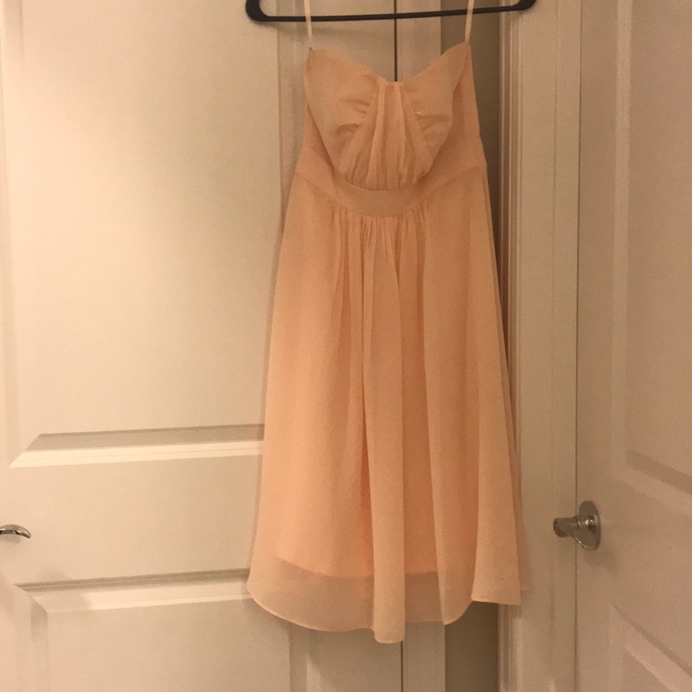 Aria bridesmaid Chiffon strapless dress